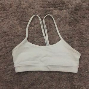 Lululemon white sports bra